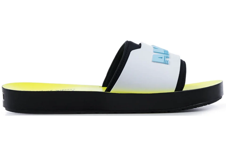 Puma Surf Slide Rihanna Fenty Black White Yellow Women s