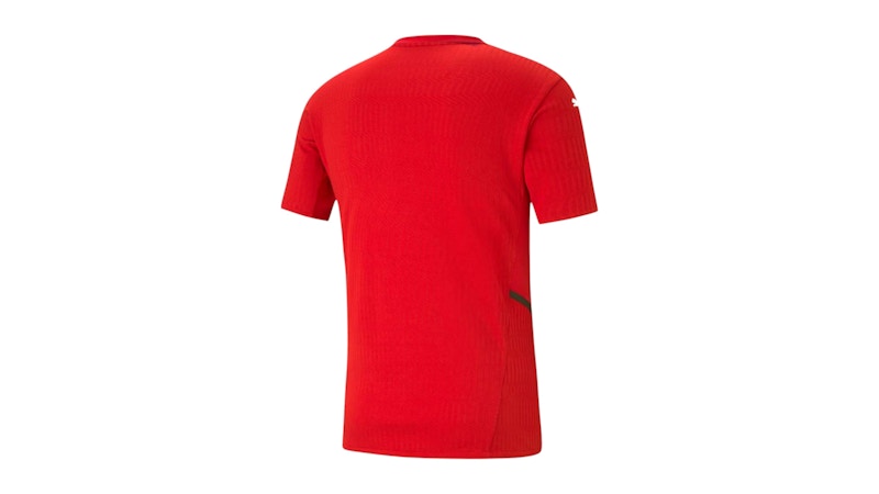 Puma TeamCup Crew Neck Short Sleeve Soccer Jersey Red