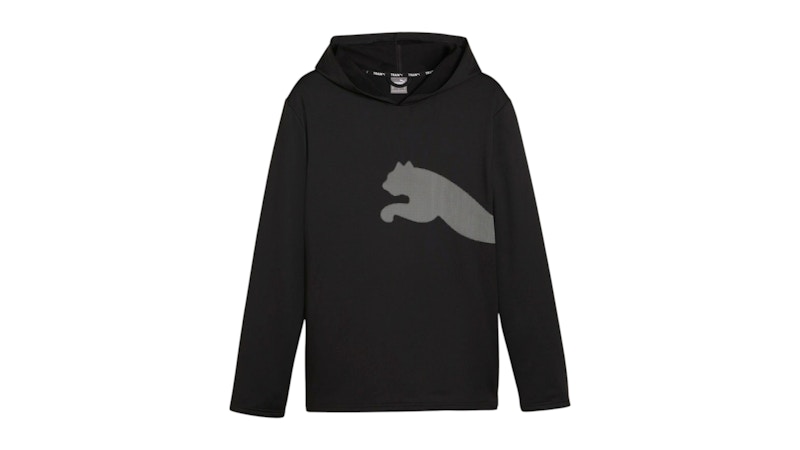 Puma Train All Day Big Cat Pullover Hoodie Black
