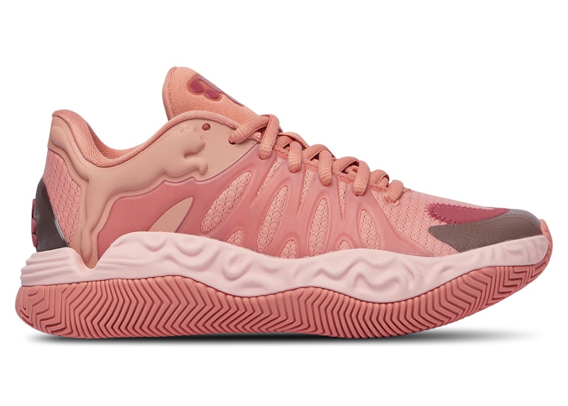 Pre-owned Puma Tyrese Haliburton Hali 1 Hibiscus Sneakers In Poppy Pink/rose Dust