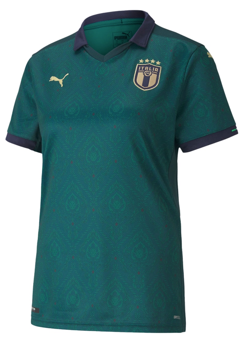 Puma UEFA Euro 2020 Italy Away Replica Womens Jersey Ponderosa Pine Peacoat