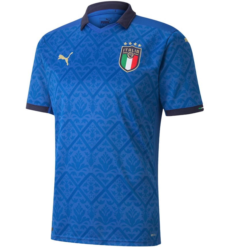 Puma UEFA Euro 2020 Italy Home Replica Mens Jersey Team Power Blue
