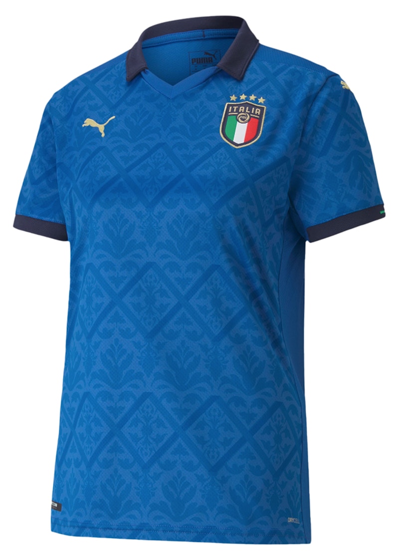 Puma UEFA Euro 2020 Italy Home Replica Womens Jersey Team Power Blue Peacoat