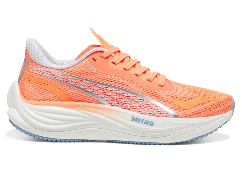 Pre-owned Puma Velocity Nitro 3 (women's) Sneakers In Mist In Neon Citrus/silver/silver Mist In Multi