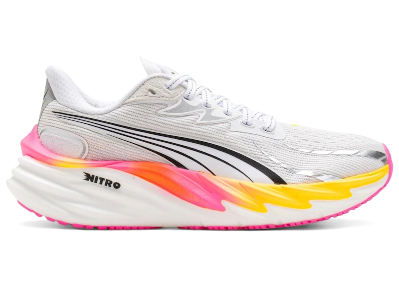 Puma Velocity Nitro 4 White Glowing Red Poison Pink (Women's)