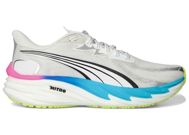 Puma Velocity Nitro 4 White Ultra Blue Poison Pink