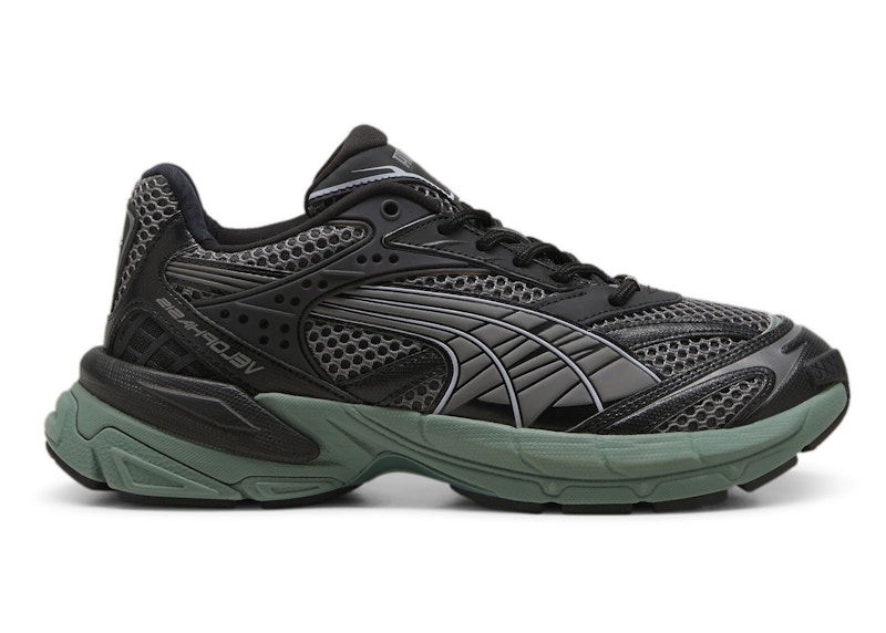Pre-owned Puma Men's Velophasis Sneakers In Cool Dark Gray/ Black