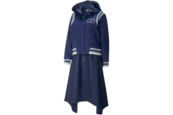 Puma Women's Ambrose Victory Reversible Varsity Full-Zip Jacket Patriot Blue/Verdant Green