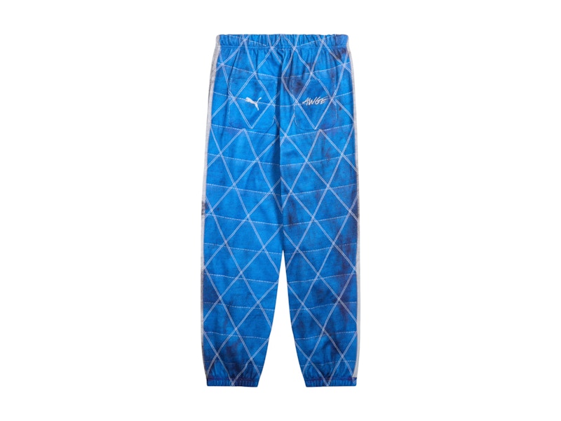 Pre-owned Puma Men's X A$ap Rocky Quilted Sweatpants In Clyde Royal In Blue