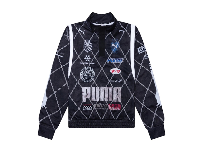 Pre-owned Puma Men's X A$ap Rocky Distressed Sweatshirt In Black