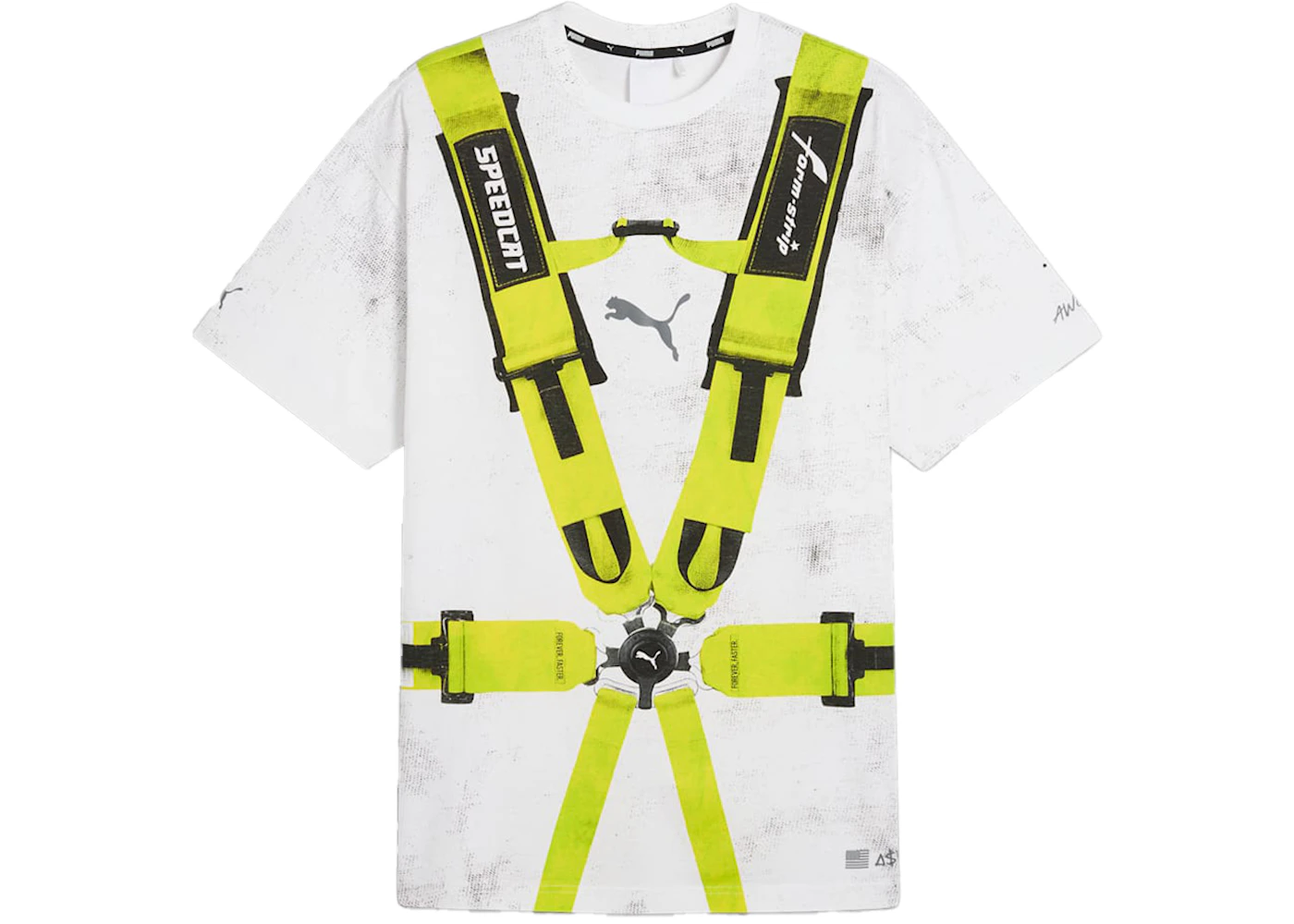 Puma x A$AP Rocky Seatbelt Tee White/Lime Pow Men's SS24 US
