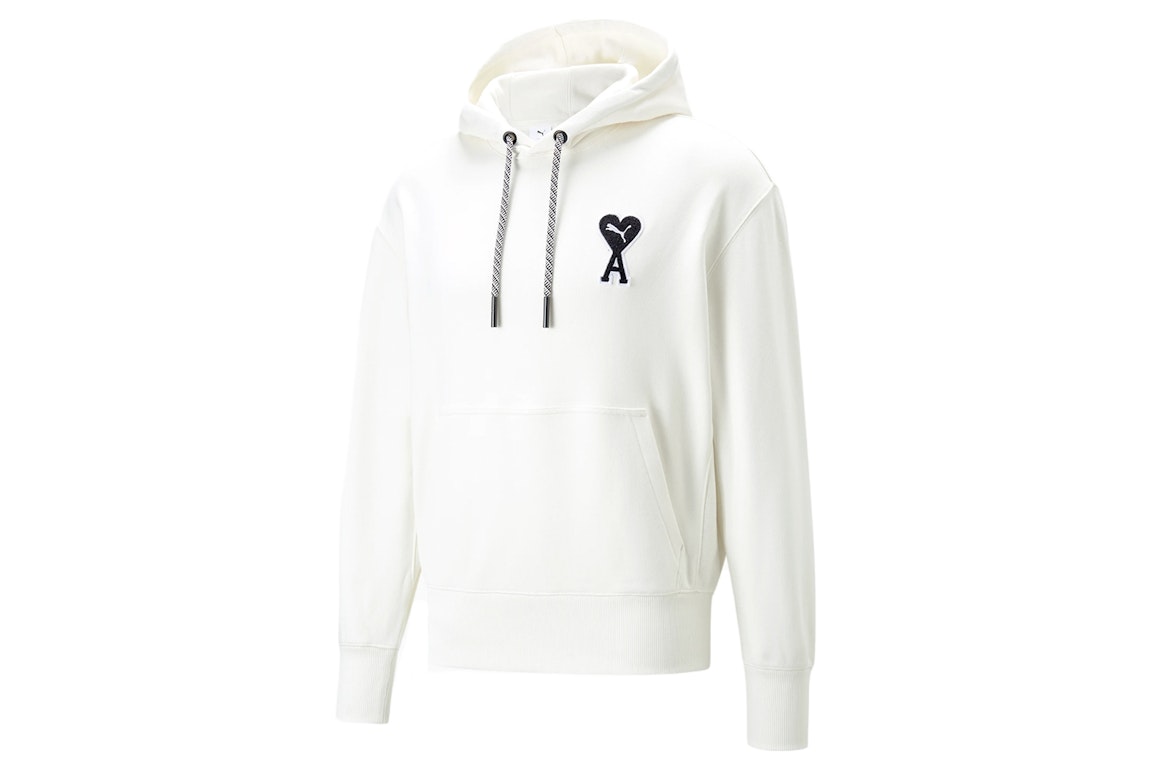 Pre-owned Puma X Ami Hoodie Marshmallow