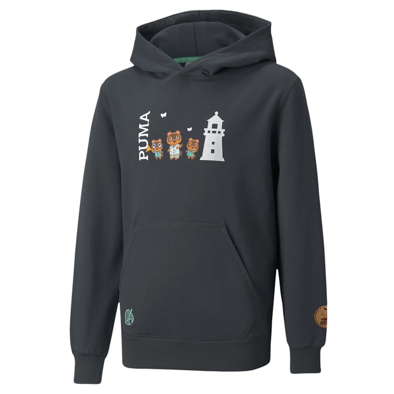 Puma x Animal Crossing New Horizons Kid's Hoodie Phantom Black