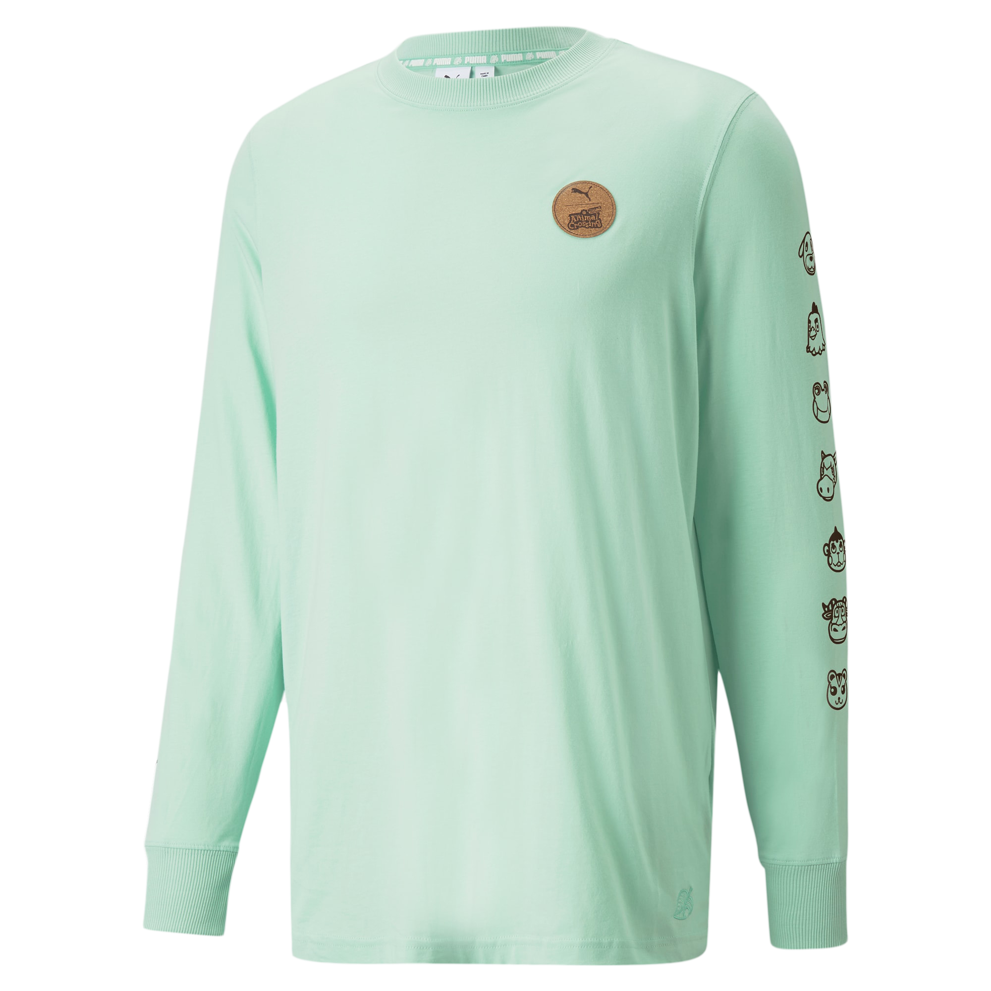 mist green puma shirt