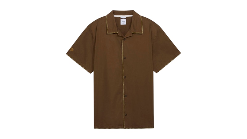 Puma x Bodega Collared Short Sleeve Button Up Shirt Teak