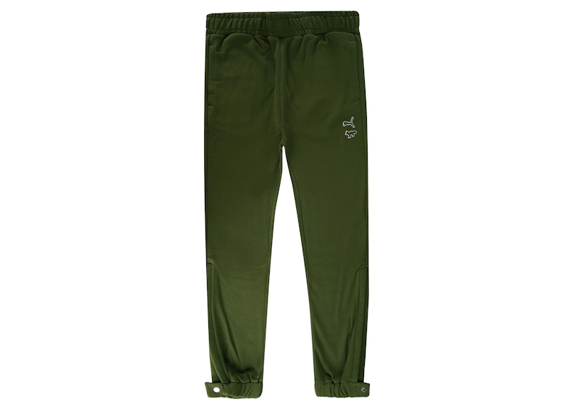 Green discount puma sweatpants