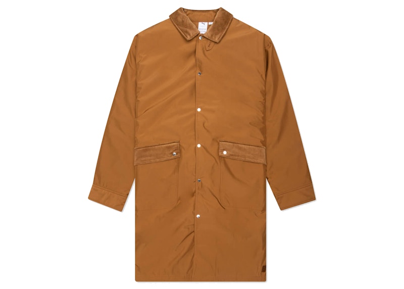 Puma x Maison Kitsune Trench Coat Brown Men's - FW21 - US