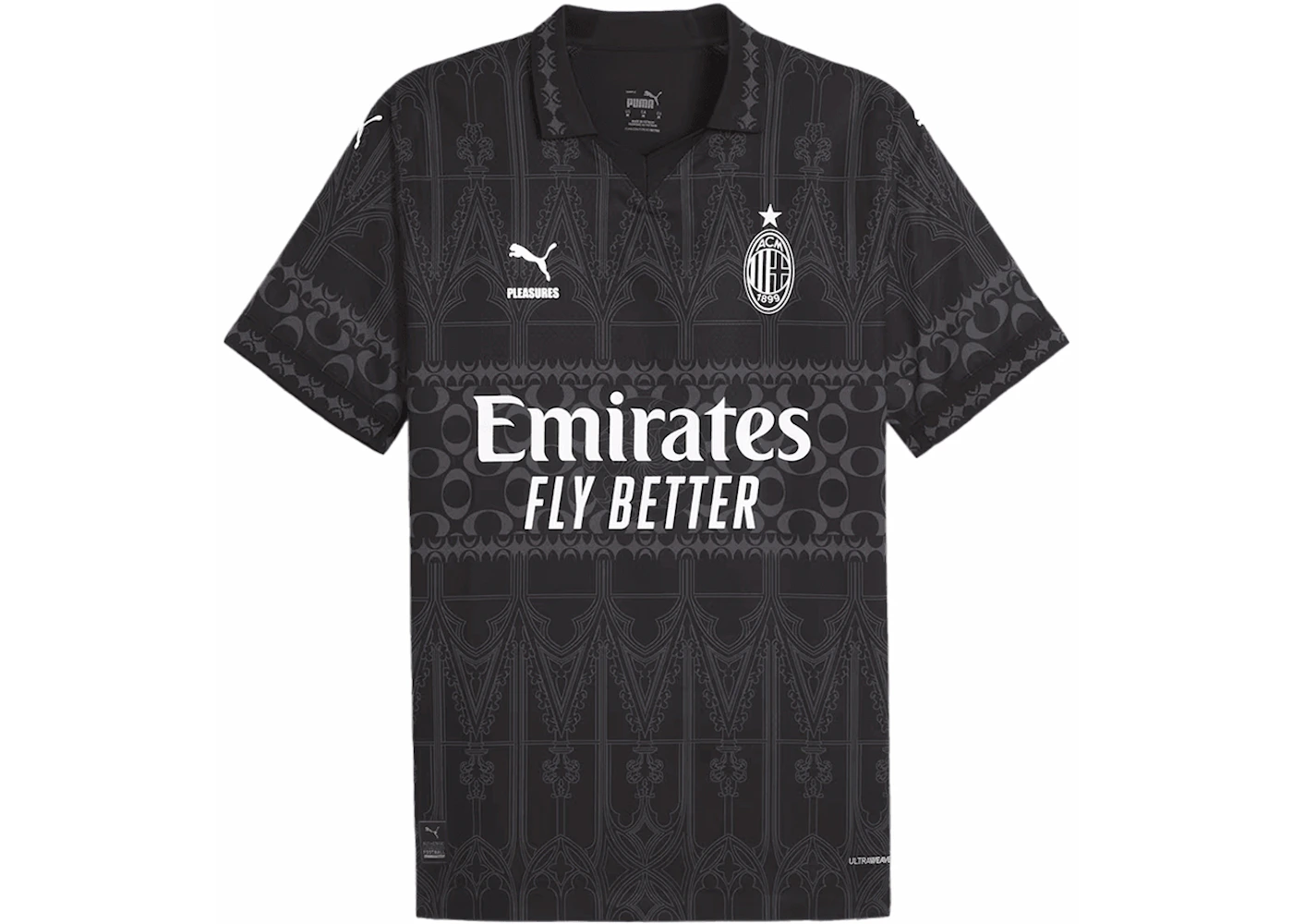 Maglia Puma x Pleasures AC Milan 2023/24 Dark Version Authentic