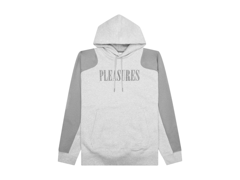 Pre-owned Puma Men's X Pleasures Hoodie In Light Grey Heather In Gray