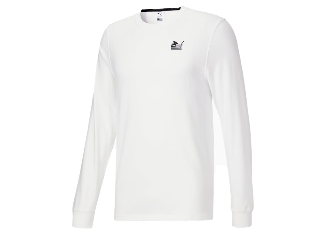 Pre-owned Puma X Tmc Every Day Hussle Long Sleeve Tee White