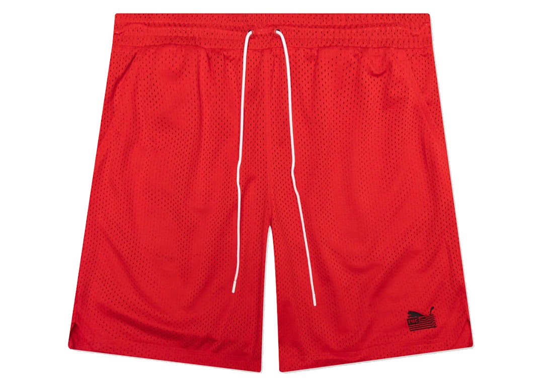 Pre-owned Puma X Tmc Every Day Hussle Mesh Shorts Red