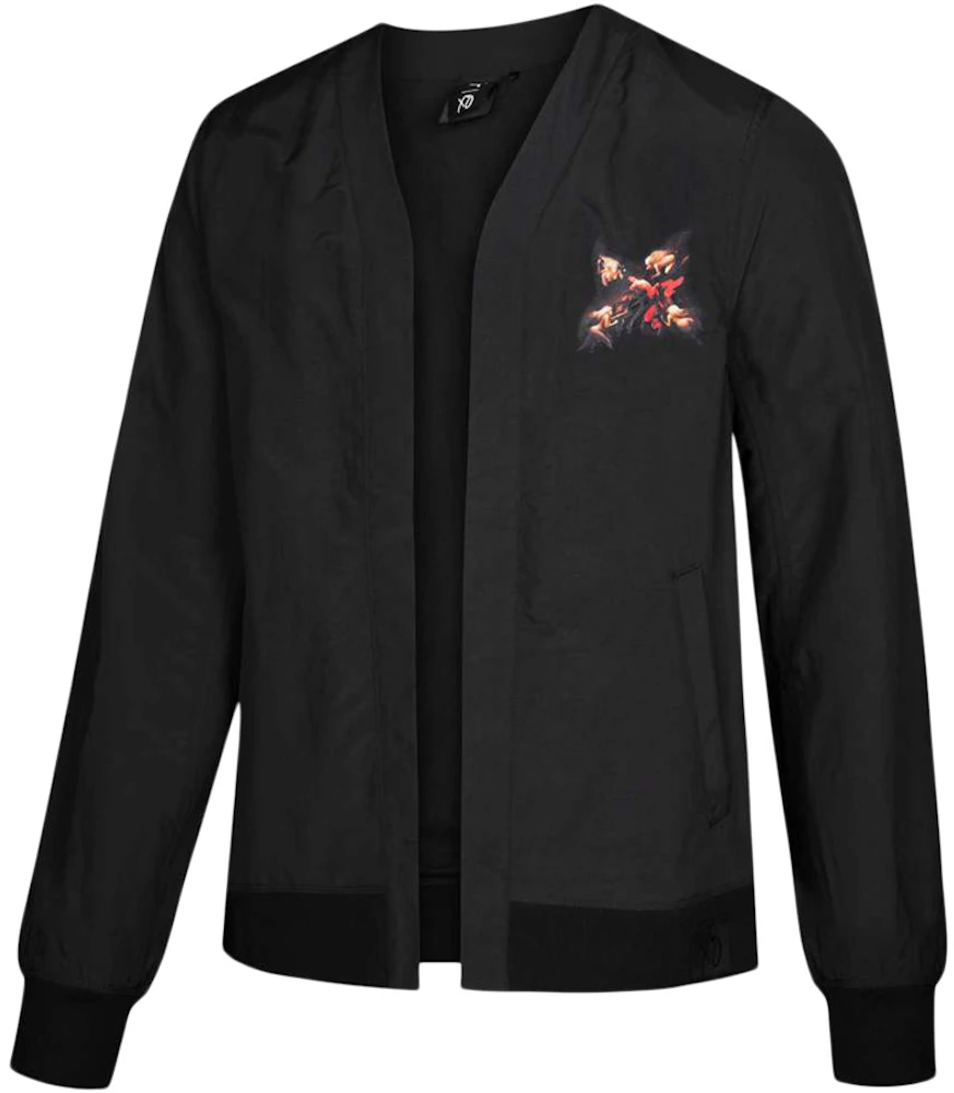 Weeknd Jacket Mens XL Puma XO Bomber Black/Red Nylon Homage To