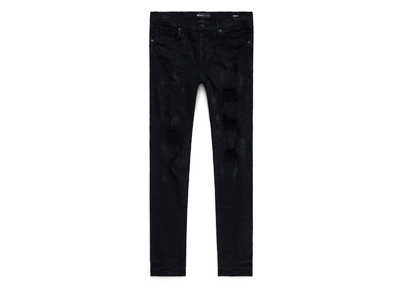 Purple Brand Black Oil Spill Jean Black Men's - SS25 - US