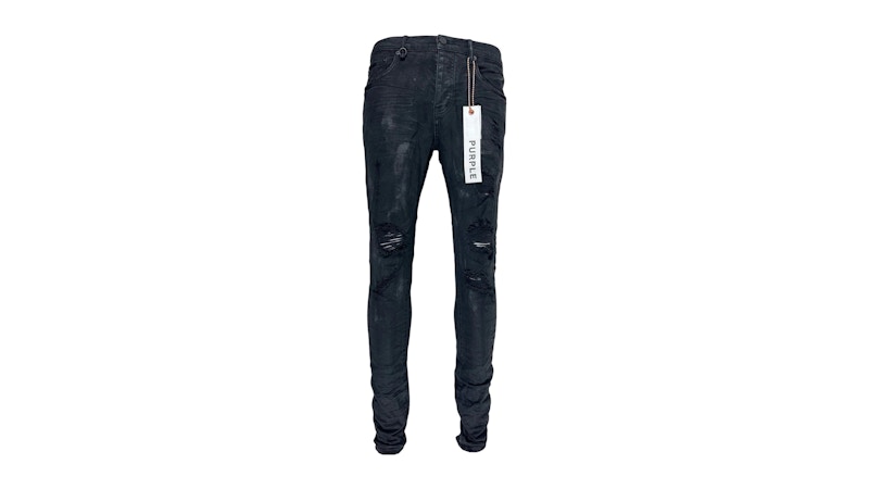 Purple Brand Black Oil Spill Jean Black Men's - SS25 - US