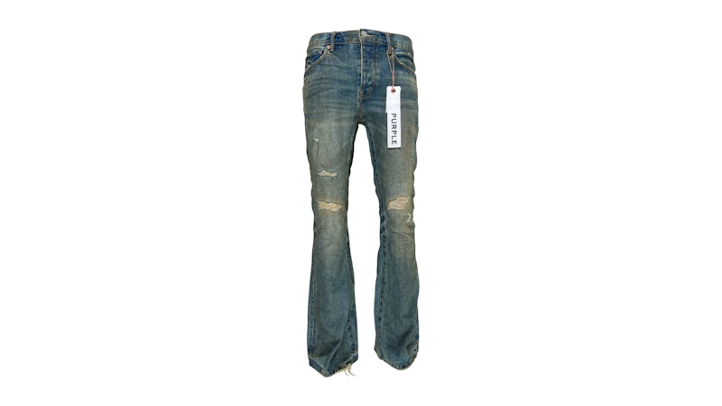 Purple Brand Flared Vintage Afterglow Jeans Mid Indigo Men's Purple Brand Flared Vintage Afterglow Jeans Mid Indigo Men's