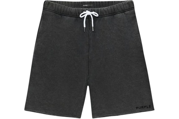 Purple Brand Hvy Fleece-kurze schwarze Shorts Schwarz