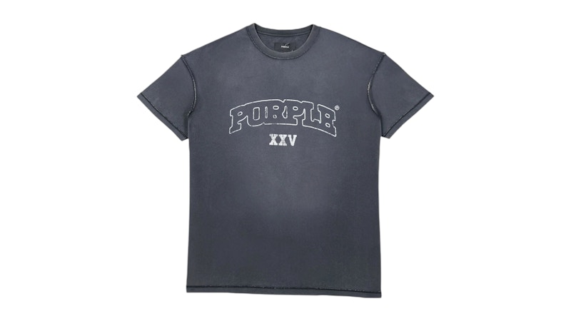 Purple Brand P101-TBSO425 Textured Inside Out Tee Black Men's