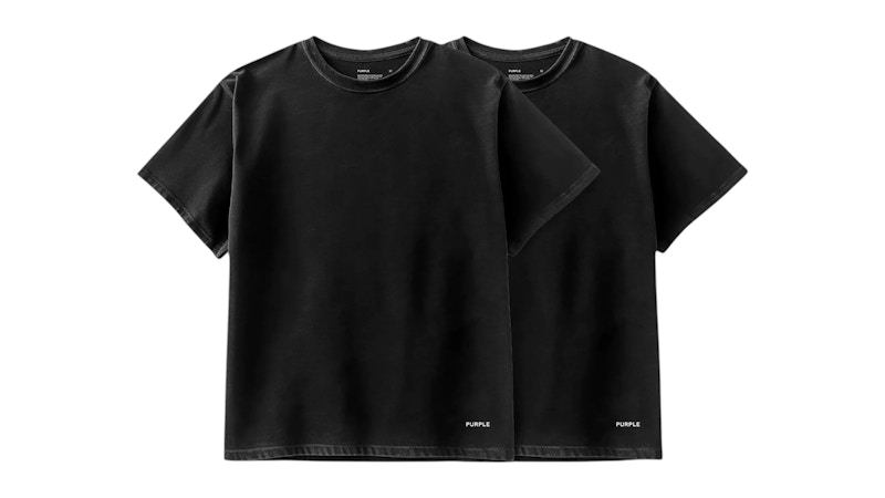 Tシャツ・カットソー PURPLE BRAND SS25 'Trademark' T-shirt (P117HBBT125 BLACK) Sneaker Politics