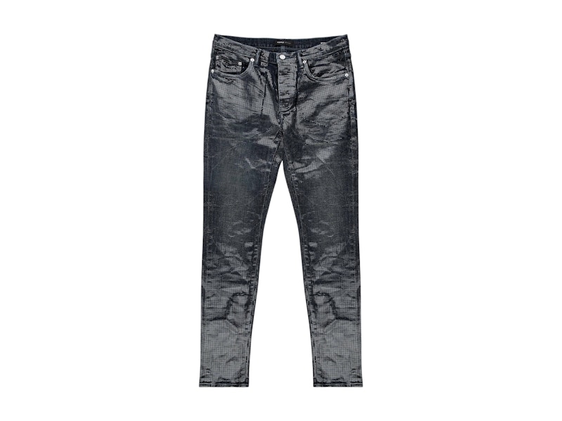 Purple Brand Tiled Overlay Jean Black Men's - SS25 - US