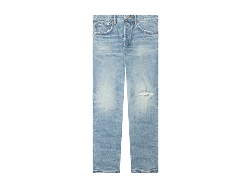 Purple Brand Vintage Knee Blowout Jeans Mid Indigo Men's Purple Brand Vintage Knee Blowout Jeans Mid Indigo Men's