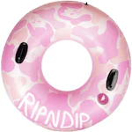 RIPNDIP Camo Tube Pool Float Pink