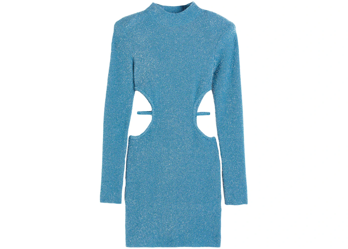 ROTATE H&M Glitter Mini Dress Dusk Blue - FW23 - US ROTATE H&M Glitter Mini Dress Dusk Blue - FW23 - US