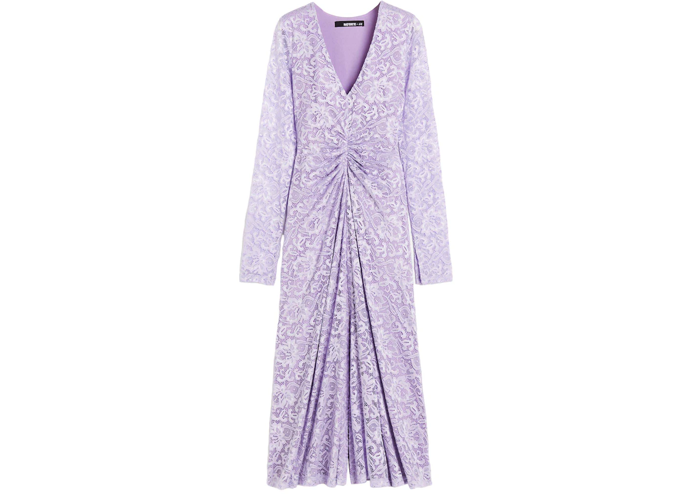 ROTATE H&M Lace Longsleeve Dress Lavender - FW23 - US ROTATE H&M Lace Longsleeve Dress Lavender - FW23 - US