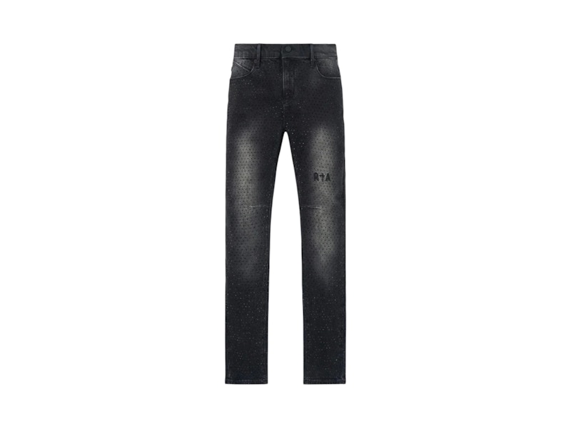 RtA Bryan Skinny Jeans Inkstone Crystal