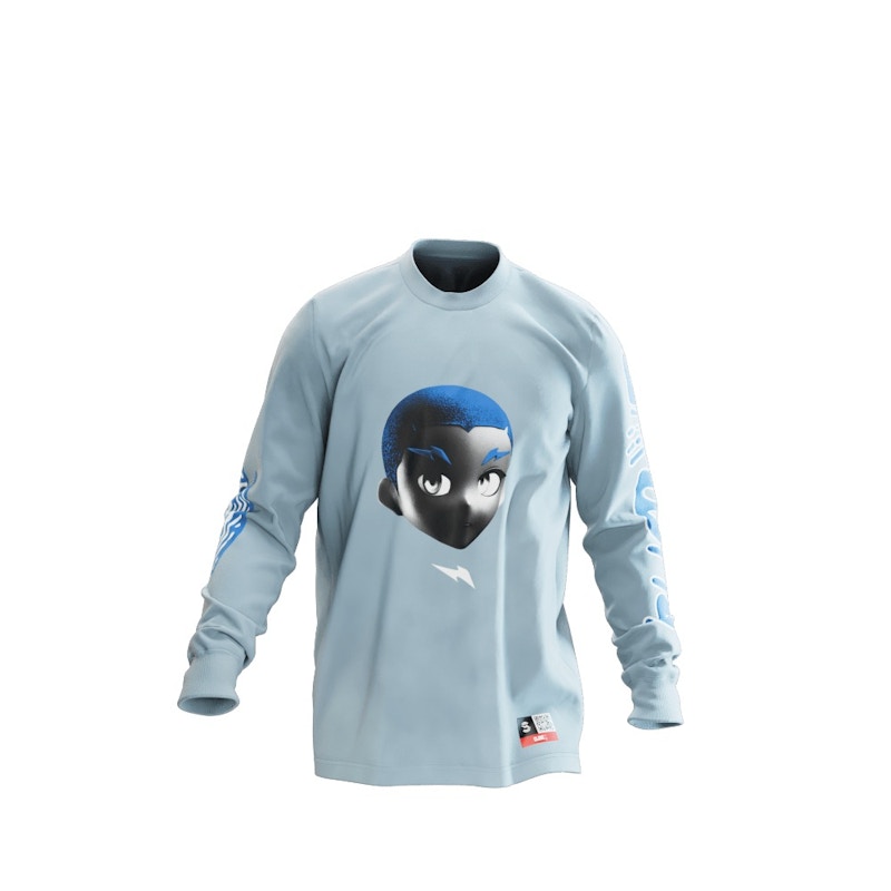 RTFKT CloneX Human L/S T-shirt Light Blue Men's - US