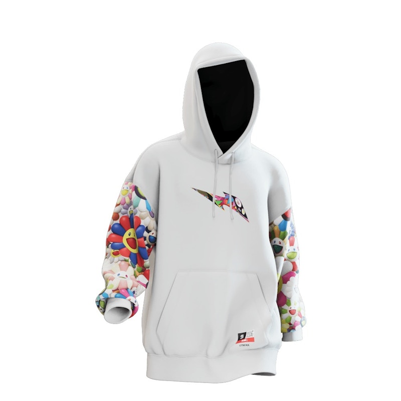 RTFKT CloneX Murakami Drip Hoodie White/Multi Men's - US