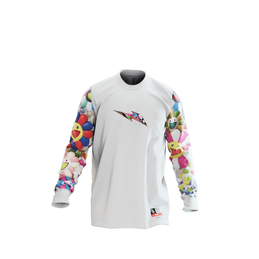 カラーホワイトCLONE X Murakami Drip LS T-Shirt（RTFKT）