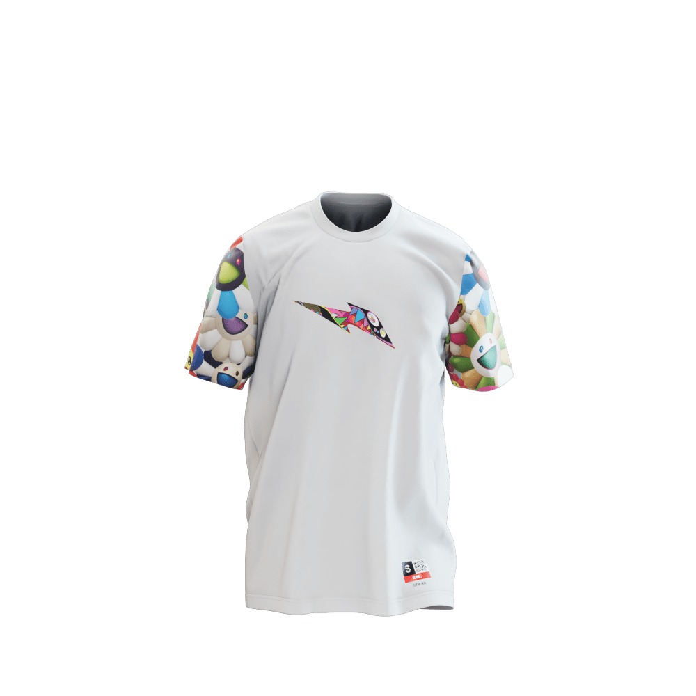 RTFKT CloneX Murakami Drip T-Shirt White/Multi