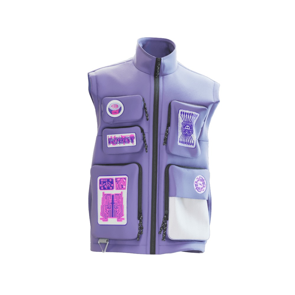 RTFKT CloneX Robot Utility Vest Purple Men's - US