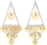 Simple Louis Vuitton Garden Louise Gold LV Logo Silver Hoop Earrings For  Women Online