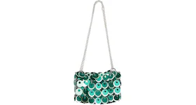 Rabanne H&M Disc-Embellished Shoulder Bag Green