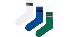 Rabanne H&M 3-Pack Motif-Detail Socks (Mens) Multicolor