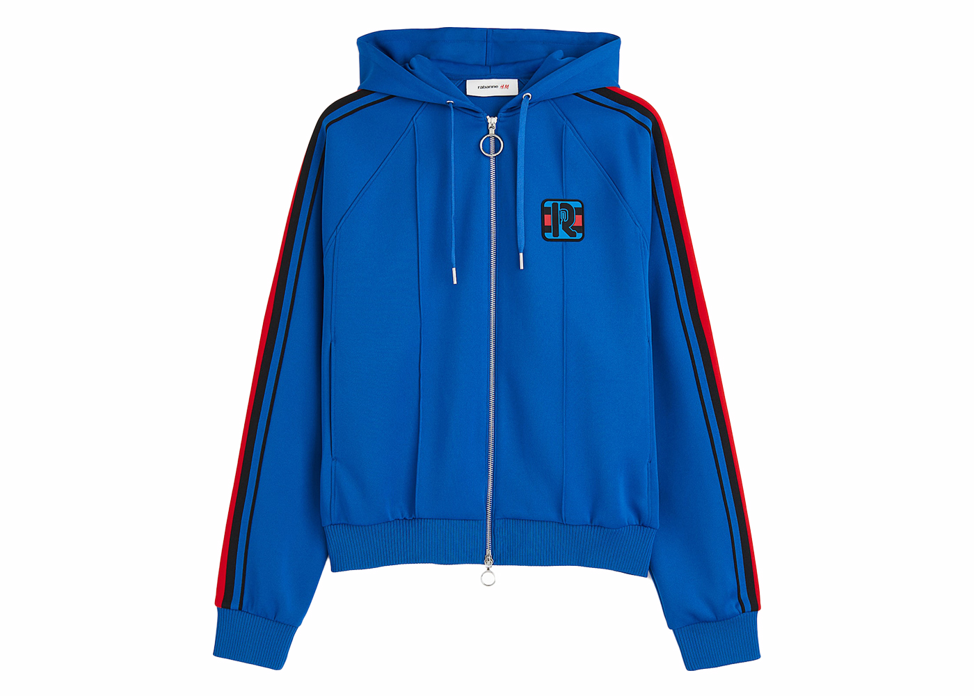 Rabanne H&M Appliqued Hooded Track Jacket (Mens) Blue Men's - FW23