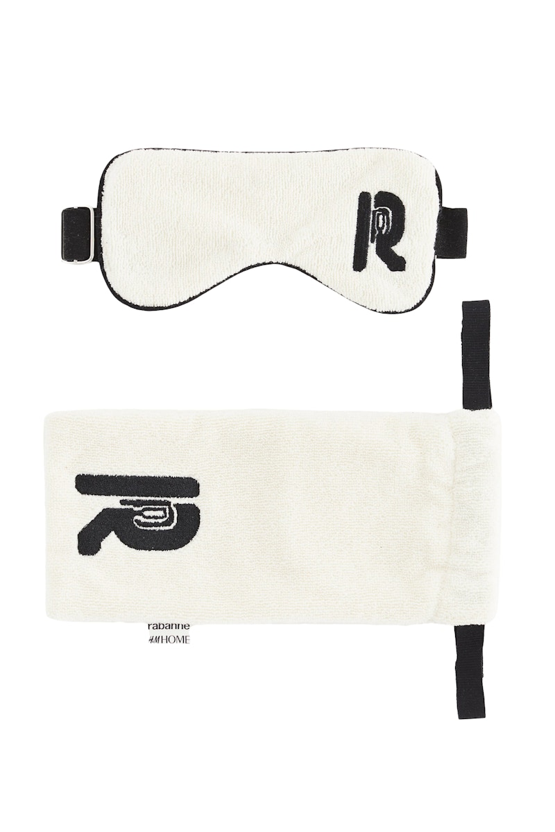 Rabanne H&M Cotton Eye Mask Beige FW23 GB