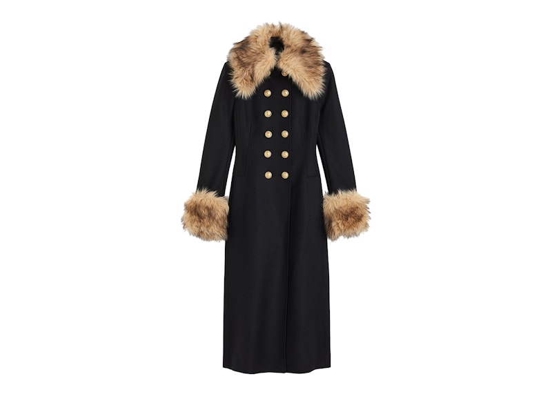 Fuzzy clearance wool coat