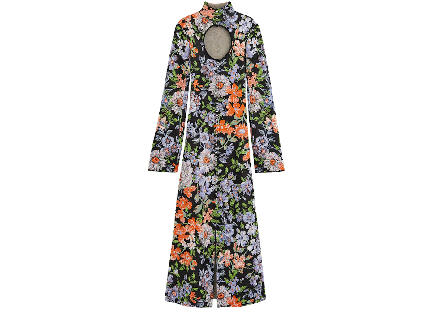 Rabanne H&M Jacquard-Knit Cut-Out Dress Black Multicolor - FW23 - US Rabanne H&M Jacquard-Knit Cut-Out Dress Black Multicolor - FW23 - US